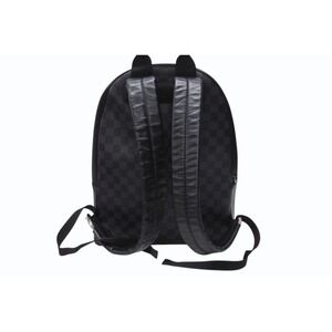 Louis Vuitton Black Leather Black Damier Josh Backpack Graphite